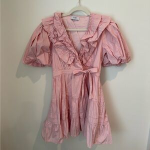 RESET The Tea Party Pink Ruffle Dress size M